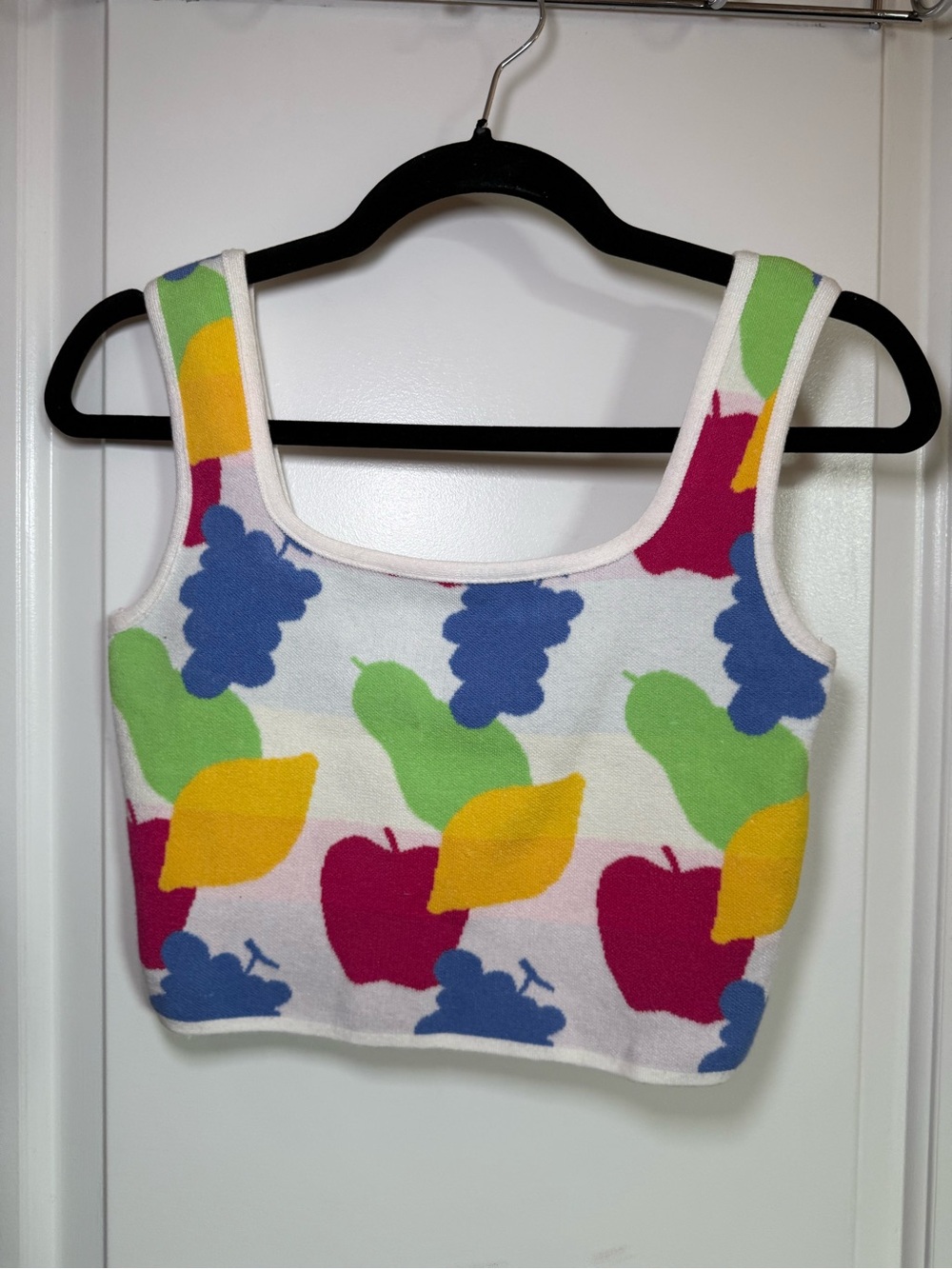 debut Fruity Knit Crop Top 🍎 🍐 🍋 🍇